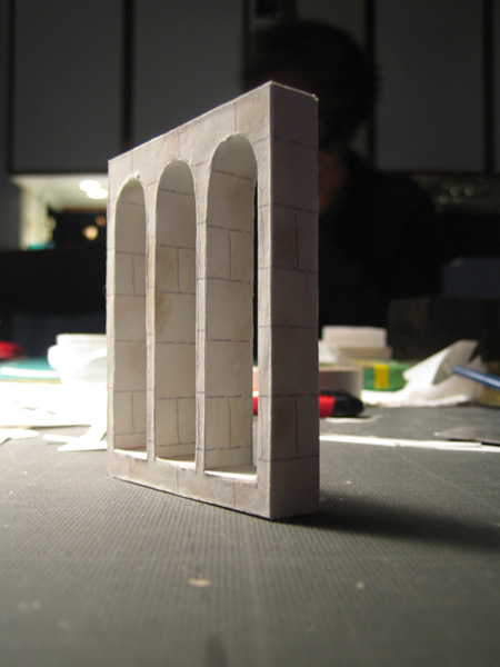 maquette de la scénographie