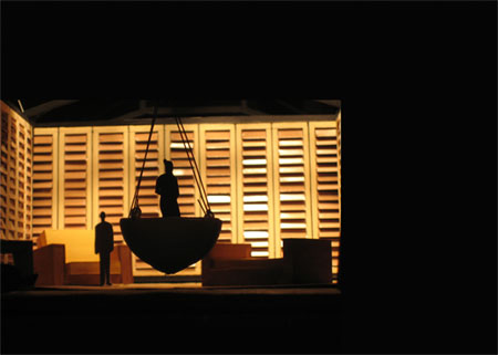 photo de nuit de la maquette