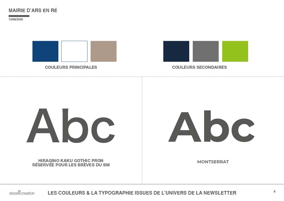 la typo et les couleurs