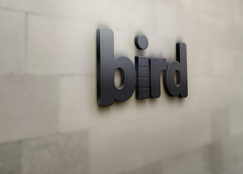 logo sur fond bois vert